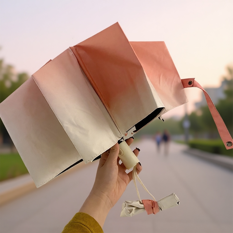 少女粉渐变晴雨伞|超3000次加购