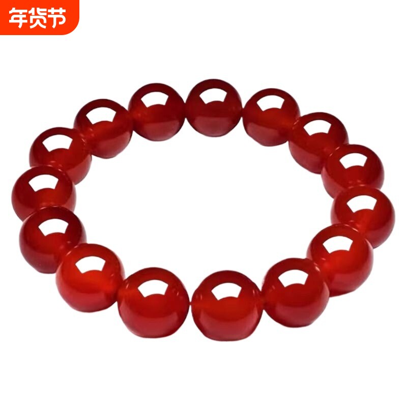 天然男女7A级红玛瑙手串玛瑙手链佛珠水晶巴西本命年转运原石佩戴