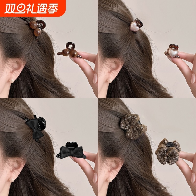 刘海小抓夹女2025新款高级感半扎发夹边夹侧边发卡公主头夹子头饰