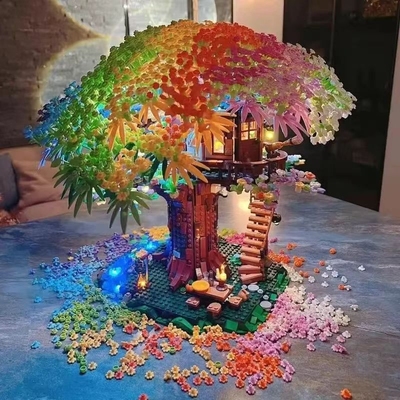 【亏本冲】爆款樱花树屋系列积木