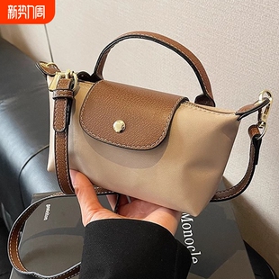 手提包包女2026新款 洋气mini手机包高级感尼龙单肩斜挎包手拿饺子