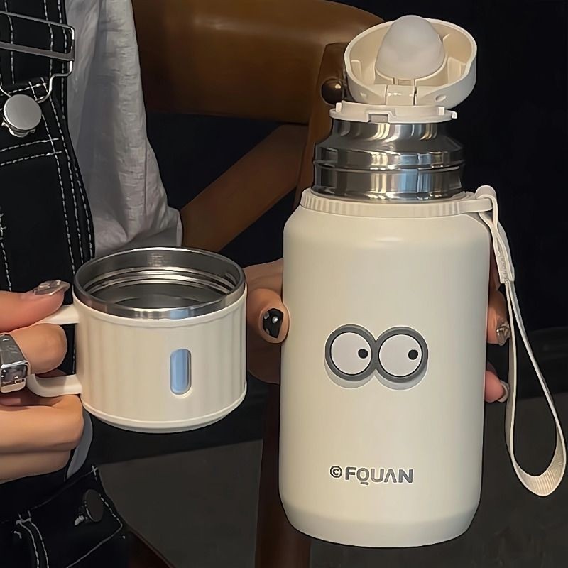 高颜值保温杯女2025新款316不锈钢水杯学生上学专用大容量泡茶