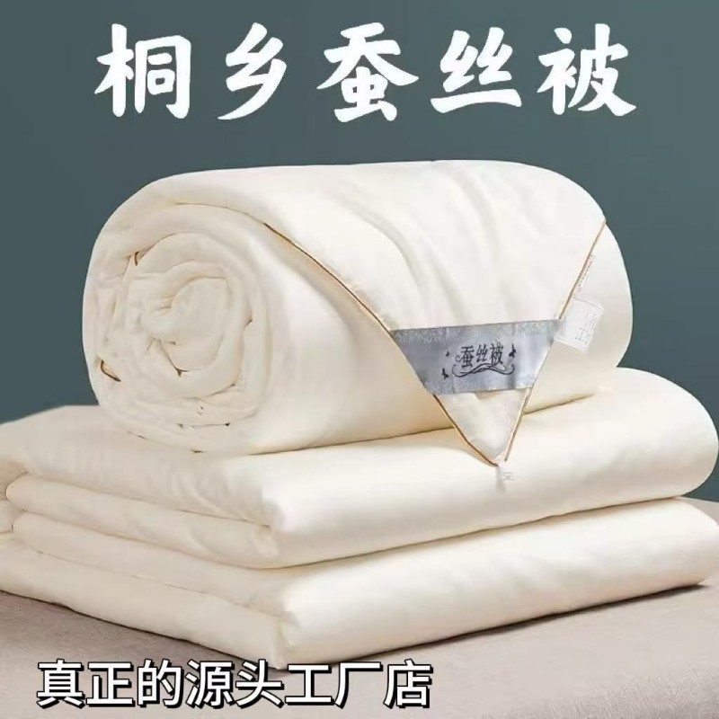 桐乡纯蚕丝被100桑蚕丝夏凉被空调被学生被子被芯正品冬被丝绵