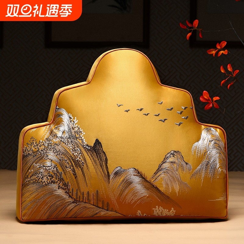 靠山靠枕中式抱枕沙发客厅靠垫床上腰靠大靠背罗汉床云朵枕靠山枕