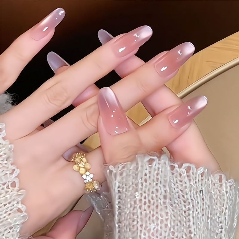 紫韵星河丨纯手工穿戴甲ins风紫