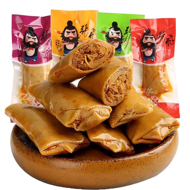 张飞豆卷香菇夹心豆干小包装零食即食豆腐干辣条小吃四川爆款食品