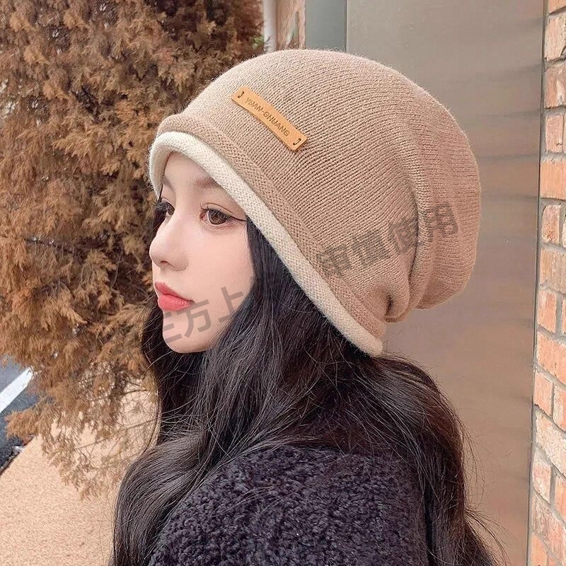 帽子女款2025款可爱小熊耳朵毛绒帽女秋冬围脖一体保暖护耳狐狸