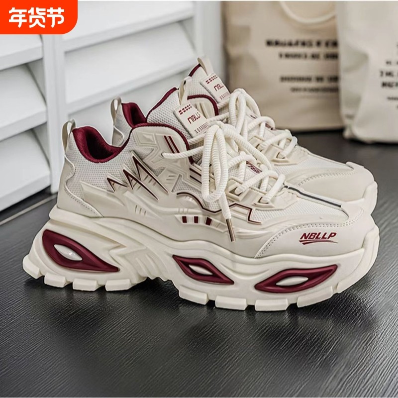 新百伦领跑马年男鞋过年穿本命年休闲运动鞋厚底增高老爹潮鞋冬季