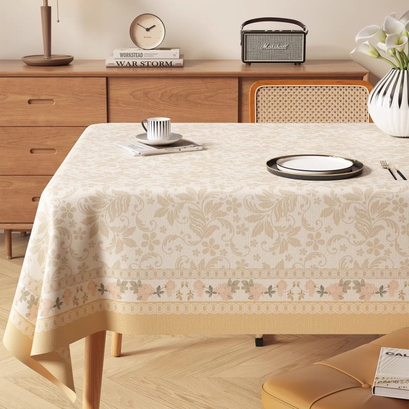 侘寂风餐桌布免洗防油防水防烫轻奢高级感茶几台布长方形pvc盖布,居家布艺,桌布,淘宝优惠券,粉丝福利购,淘宝优惠卷