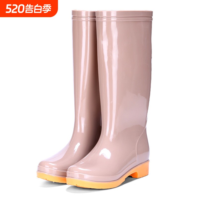 高筒时尚加绒棉雨鞋雨靴水靴防水鞋桶胶鞋套鞋女成人厨房保暖冬季