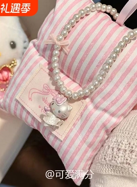 「少女日记」甜美风可爱小猫串珠项链时尚高颜值学生党串珠锁骨链