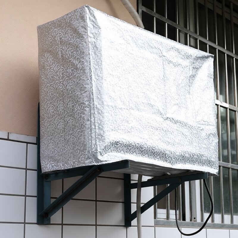 空调外机罩防雨防晒防尘套美的格力室外保护罩子加厚挂机防水滴水