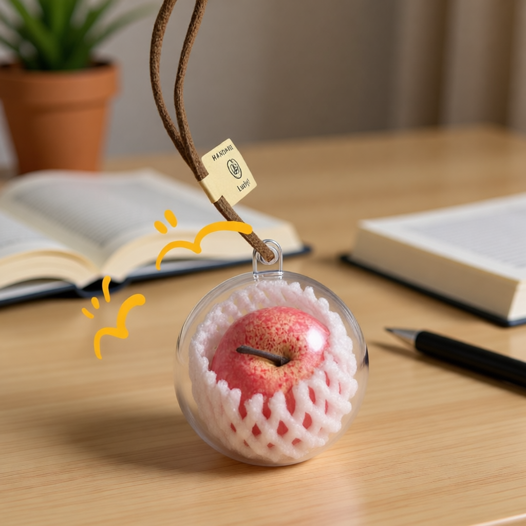 一颗红苹果包包挂件平安喜乐书包挂饰圣诞树小饰品青苹果挂绳