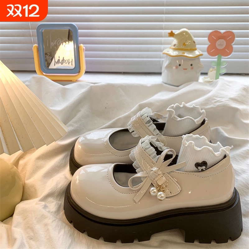 复古英伦风甜美配裙玛丽珍单鞋