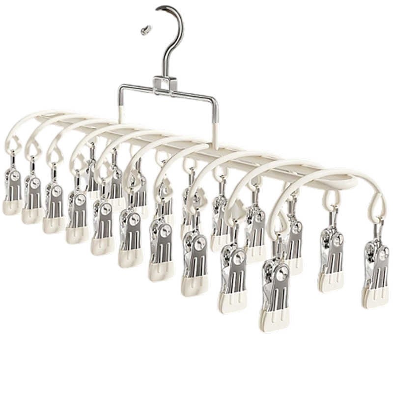 多夹子袜子晾晒架家用不锈钢防风衣架婴儿袜夹阳台晾内衣内裤神器,收纳整理,多夹子晾衣架,淘宝优惠券,粉丝福利购,淘宝优惠卷