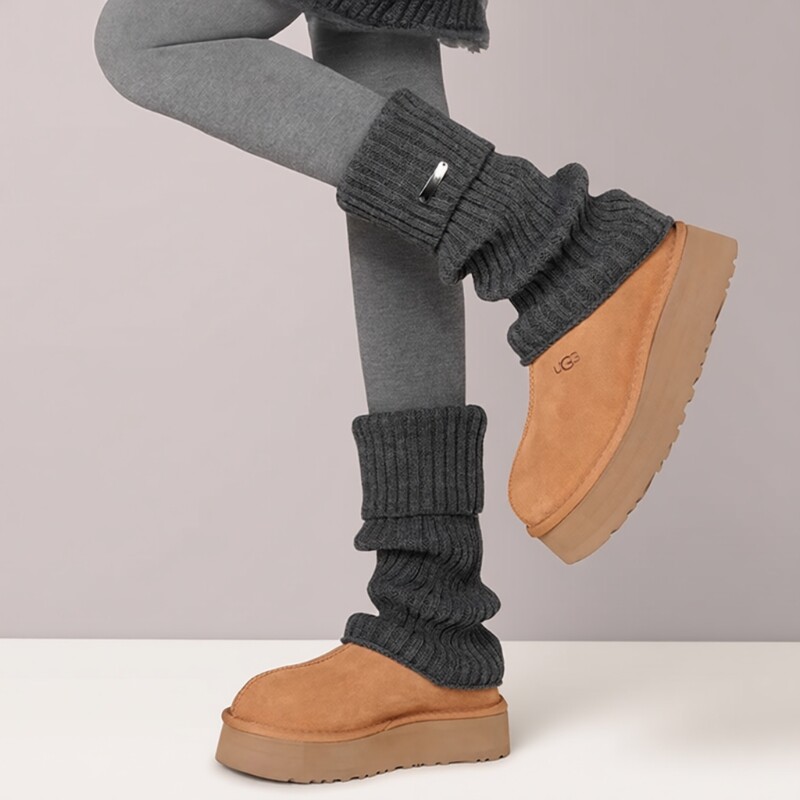 袜套堆堆袜子女秋冬季加厚加绒保暖小腿袜冬季腿套配雪地靴长袜