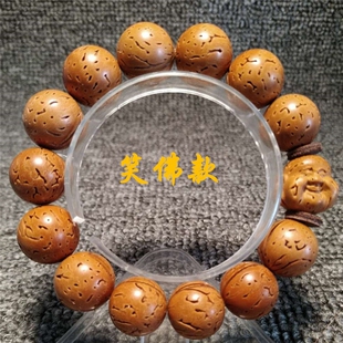 桃核手工打磨正圆光珠手串把件手链手持桃胡圆珠佛珠念珠情侣款