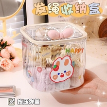 儿童发饰收纳盒女童发夹宝宝发圈女孩头绳皮筋饰品桌面首饰小盒子