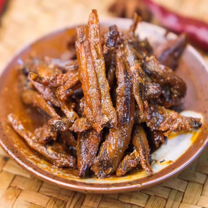 香辣小鱼仔湖南平江小吃毛毛鱼干即食海味休闲零食解馋300g小包装