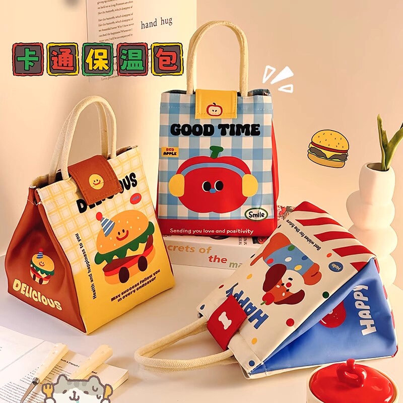 饭盒袋学生上班族保温袋便当袋收纳便当包袋子女生可爱手提袋饭袋
