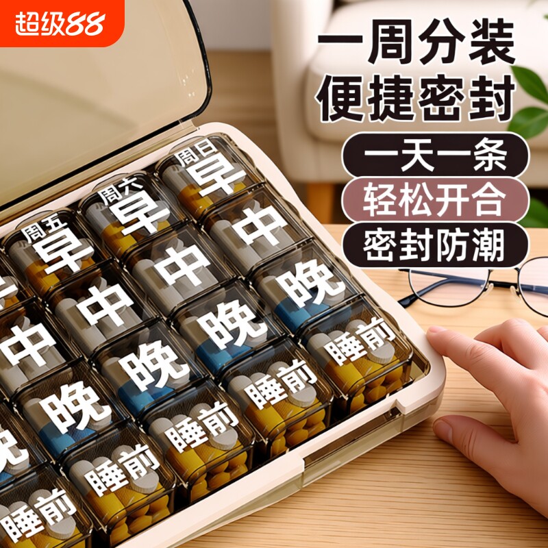 一周七天分药器提醒|千人加购图片