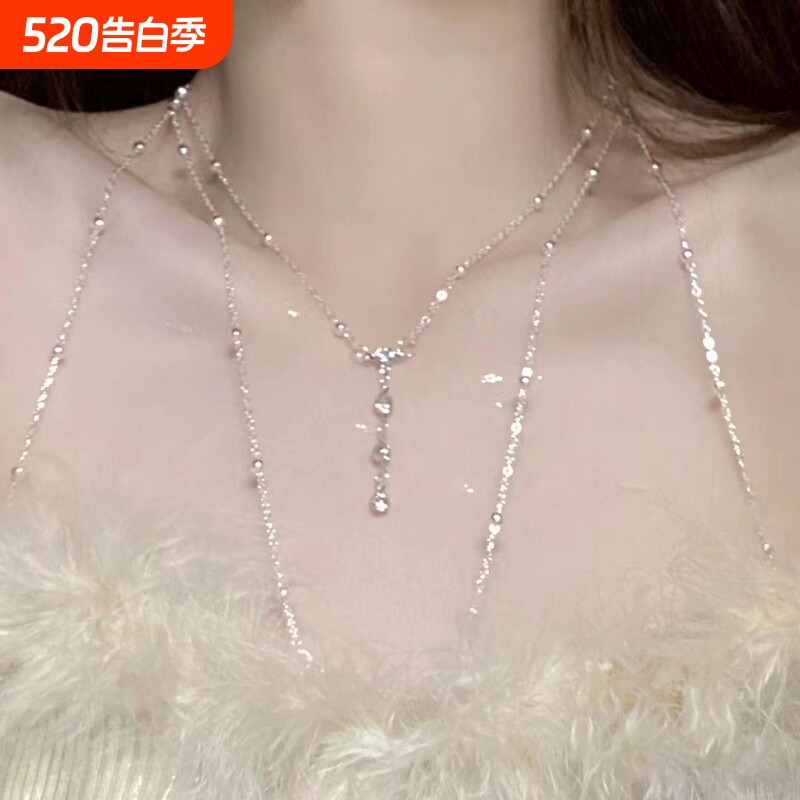银胸链身体链性感比基尼2026年新款爆款锁骨链后背链项链女生