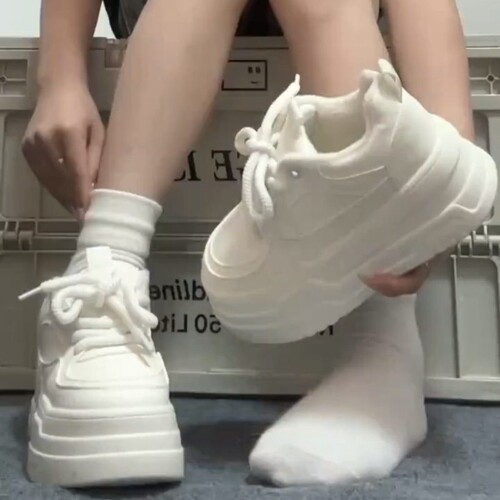意尔康心选学生新厚底秋夏小白鞋