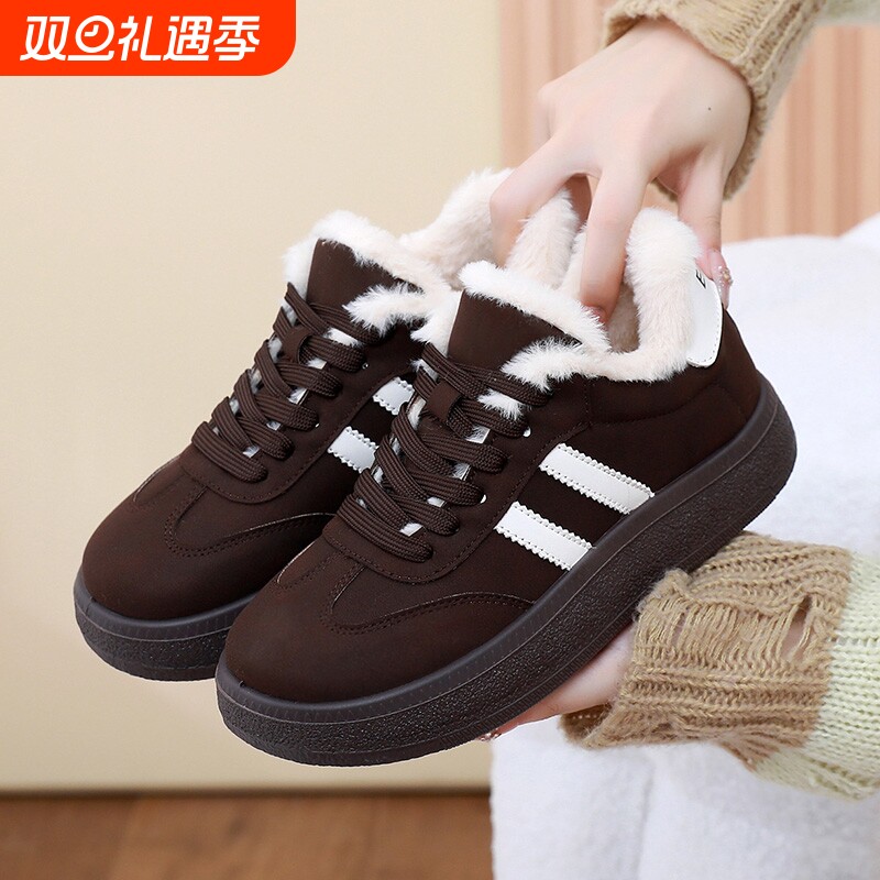 回力鞋子女鞋2025新款冬爆款加绒保暖雪地靴防滑运动休闲妈妈棉鞋