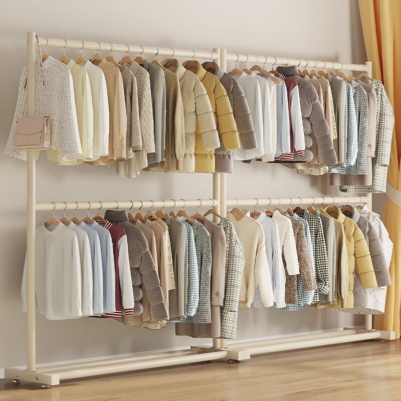 晾衣架加粗室内家用落地挂衣架阳台晒被子晾衣服神器宿舍出租房用