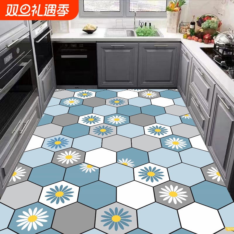 硅藻泥厨房地垫防滑防水防油耐脏专用脚垫子家用可擦免洗门口地毯