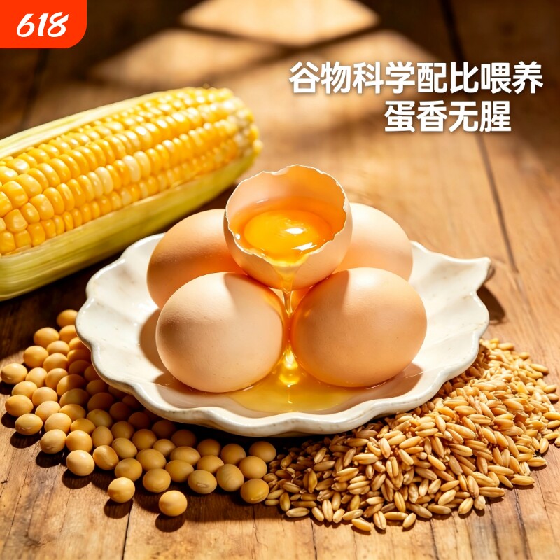 合美蛋贝贝杂粮蛋30枚小朋友鲜蛋营养整箱礼盒1580克新鲜