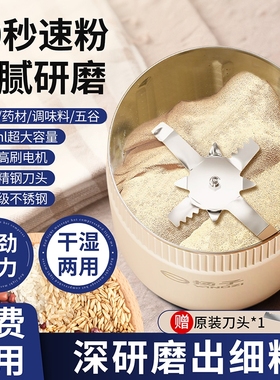 扬子家用磨粉机超细打粉机小型电动干湿两用五谷杂粮研磨机料理机