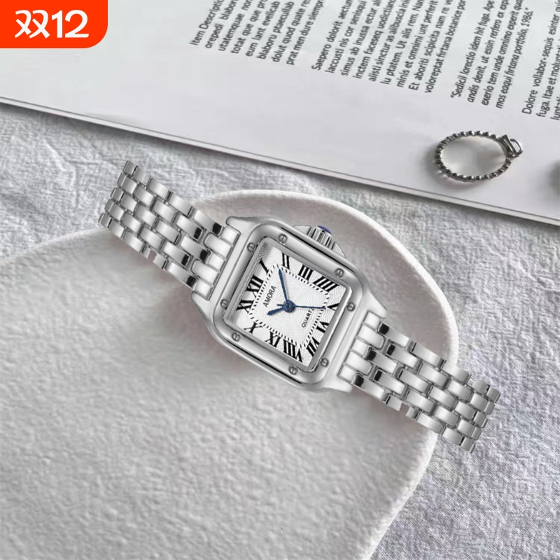 热销爆款不锈钢女士品牌石英表商务休闲钢带女款表
