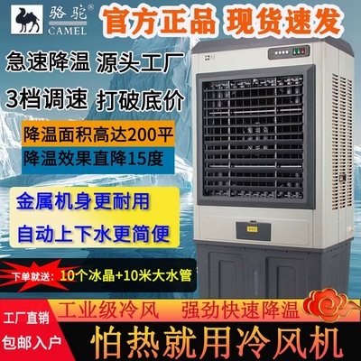 骆驼遥控机械制冷三挡空调冷风扇