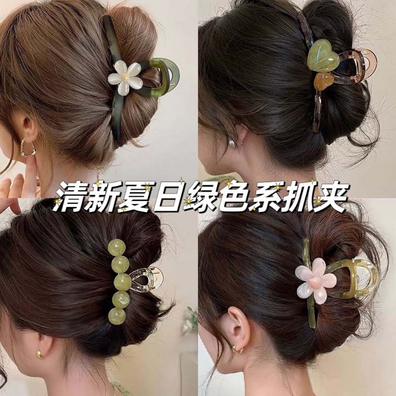 高级花朵鲨鱼夹抓夹气质发卡夹子发饰发量头饰夏日新款盘发后脑勺,饰品/流行首饰/时尚饰品新,发饰,淘宝优惠券,粉丝福利购,淘宝优惠卷
