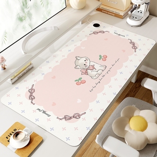 暖加热鼠标垫桌垫办公室冬天女生暖手发热键盘防水办公桌开关防油