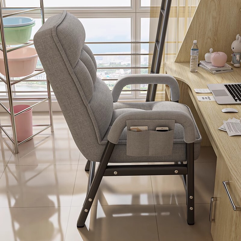 折叠躺椅宿舍电脑椅办公室午休两用靠背椅子沙发椅久坐卧室休闲