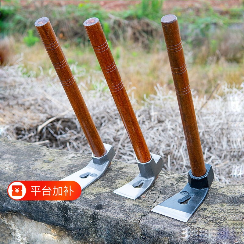 小锄头全钢加厚家用种菜神器锰钢农用挖冬笋专用小型折叠除草翻地