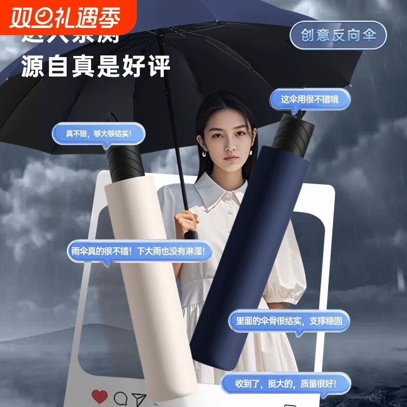家用超大号折叠防暴雨伞加大加厚加固三双人晴雨两用防晒遮阳伞