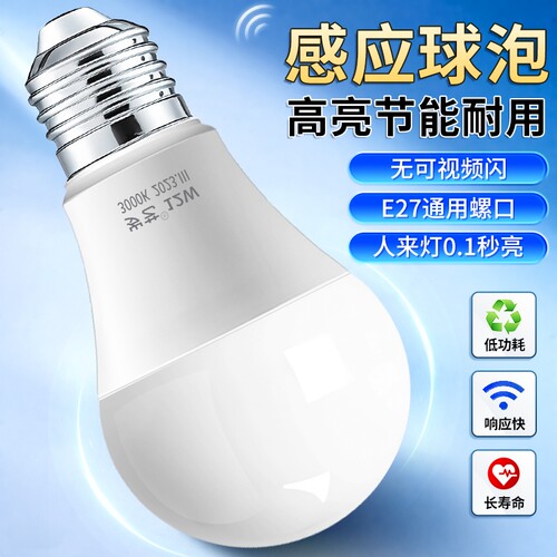 【超灵敏】雷达感应灯泡