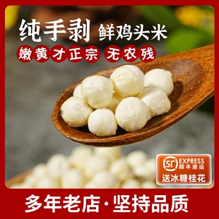【纯手剥】苏州特产手工剥鸡头米新鲜芡实米非干货100-1000g顺丰