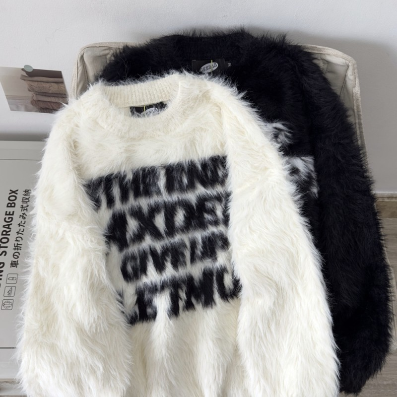 情侣毛绒宽松针织衫|200人收藏