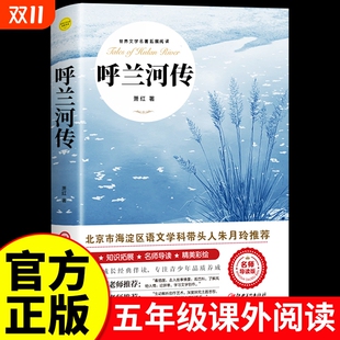 原著原版 五年级下册课外书必读 书籍初中生青少年版 五年级下小学生完整版 畅销书课外阅读 呼兰河传萧红著 无删减经典 城南旧事正版