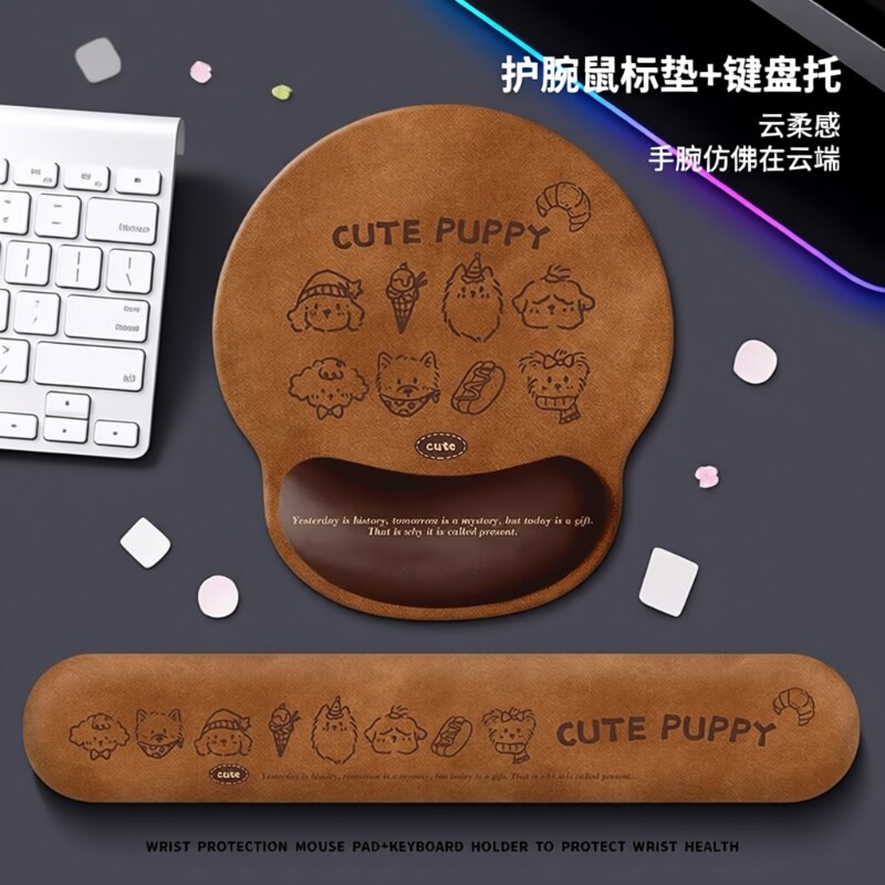 卡通护腕鼠标垫办公护手腕垫子游戏记忆棉键盘手托电脑桌面防滑垫