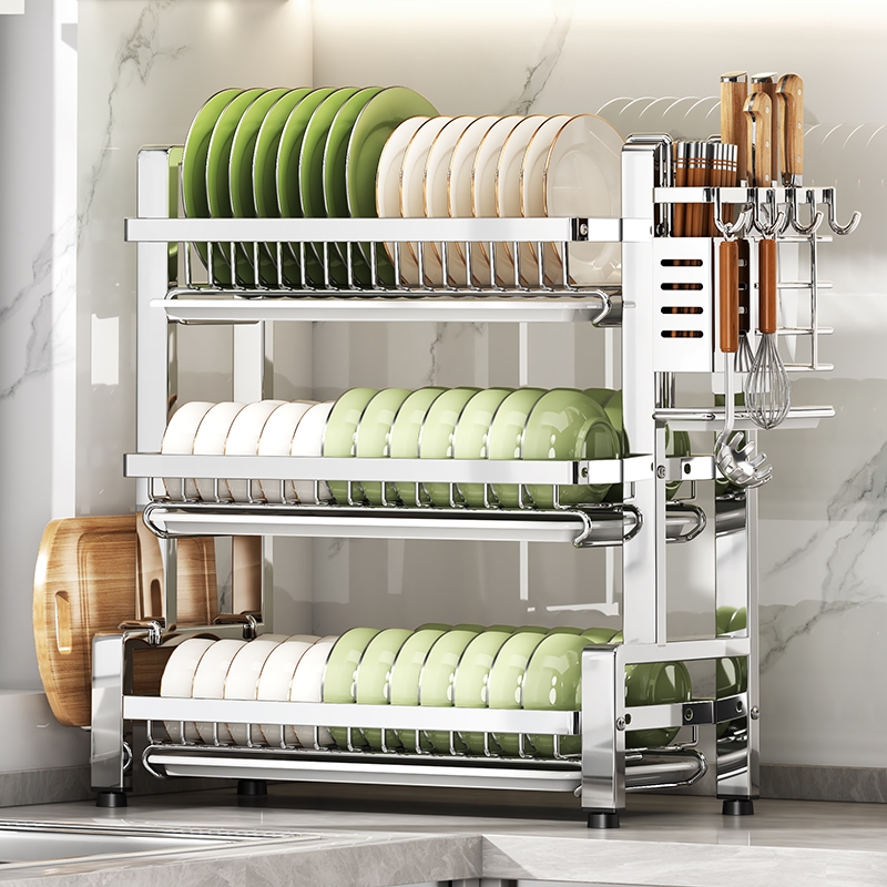 厨房碗碟收纳架台面多层沥水碗架