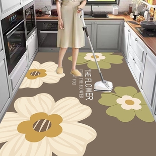 硅藻泥厨房地垫防滑防油吸水垫门口耐脏脚垫防水专用可擦免洗地毯