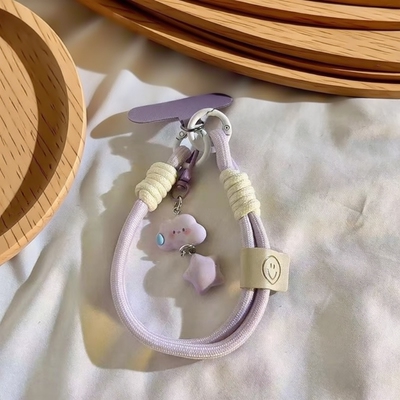 手机挂绳ins无语云朵星星腕带短款相机挂链挂件钥匙扣通用手绳