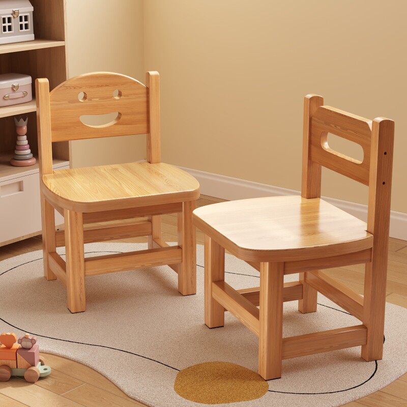 实木小凳子家用矮凳小椅子幼儿园靠背木凳儿童木凳子板凳木头凳子