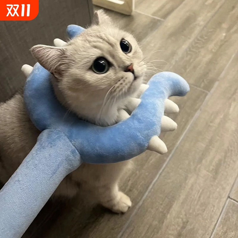 毛绒讨伐棒chiikawa吉伊卡哇小八乌萨奇成人款抓猫玩具70cm长小猫