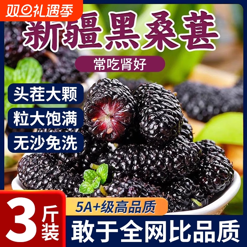 桑葚干黑桑葚干官方旗舰店新疆桑葚新鲜特级500g中药材泡水泡酒茶